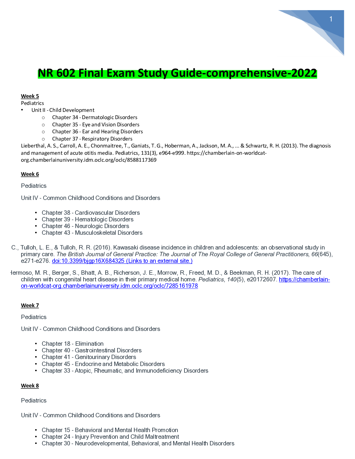 Preview image of NR 602 Final Exam Study Guide-comprehensive-2022 document
